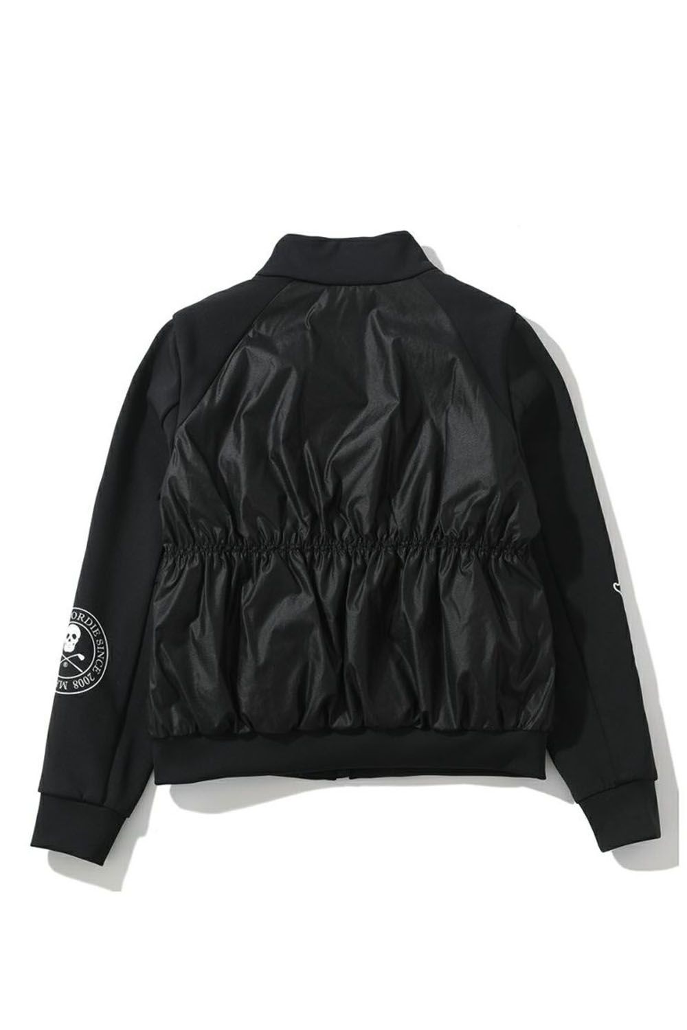 【レディース】 LIDI SHIRRED INSULATED ZIP-UP JACKET / シャーリングデザイン 中綿 ジップアップブルゾン (ブラック)