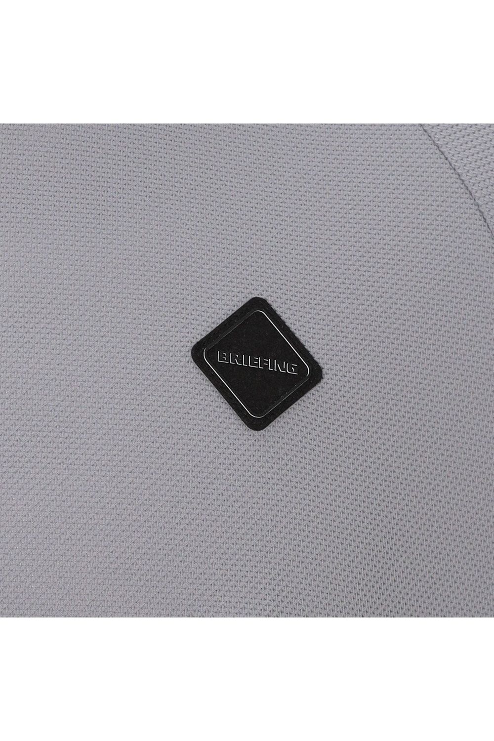 【26SS】 MEN'S LINE HIGHNECK RF / カノコ生地 ラインロゴテープ リラックスフィット モックネックTシャツ (グレー)