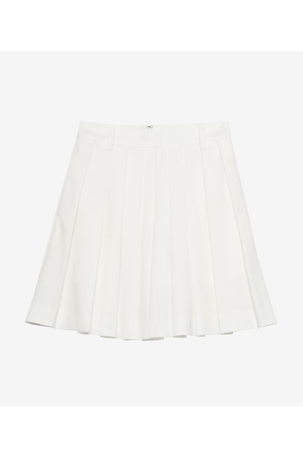 【26SS】【レディース】 PLEATS SKIRT / トリコット素材 ドライスムース プリーツスカート (インナーパンツ一体型) (ホワイト)