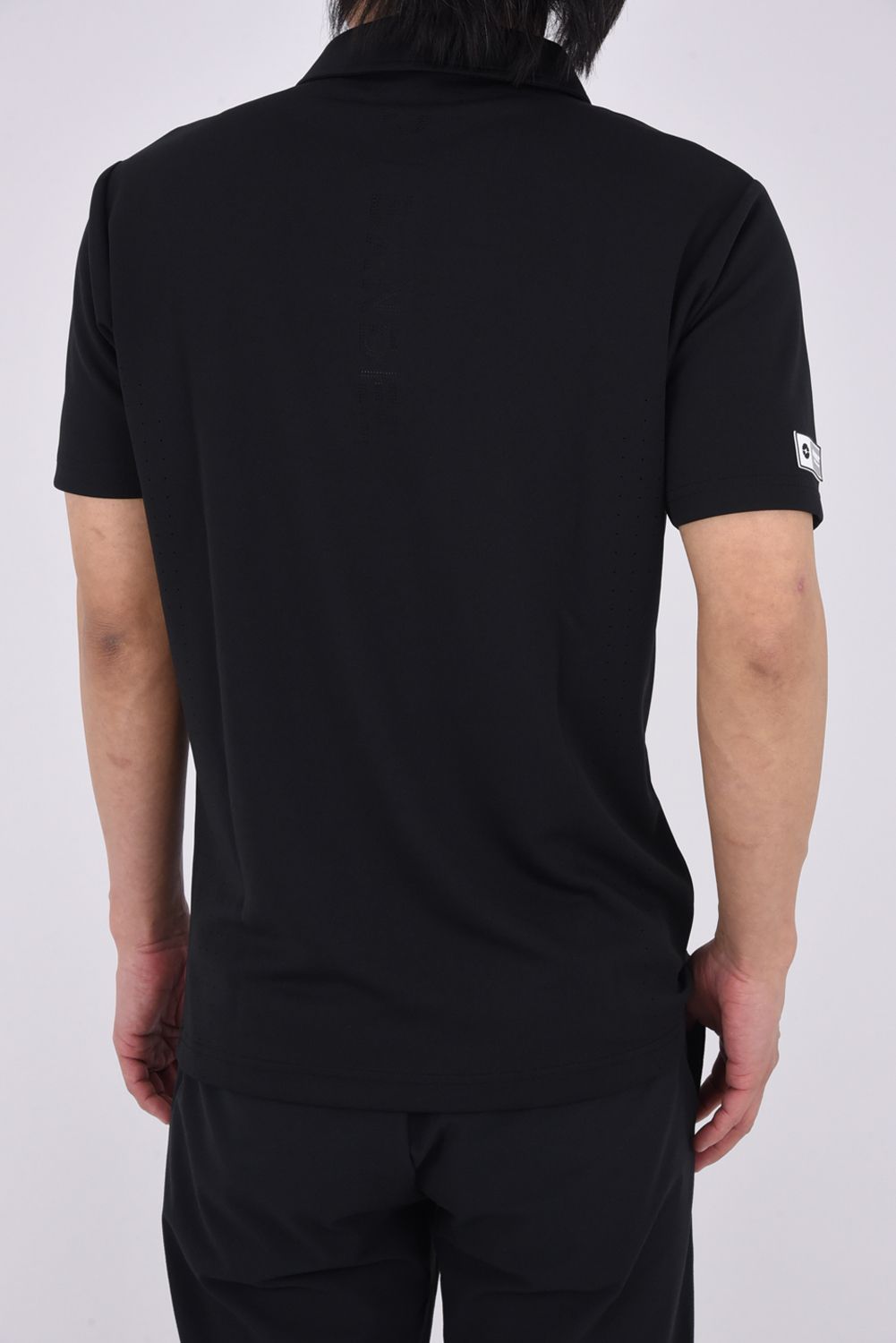 【26SS】 HEAT PUNCHING POLO SHIRT / バックロゴ パンチング ポロシャツ (ブラック)