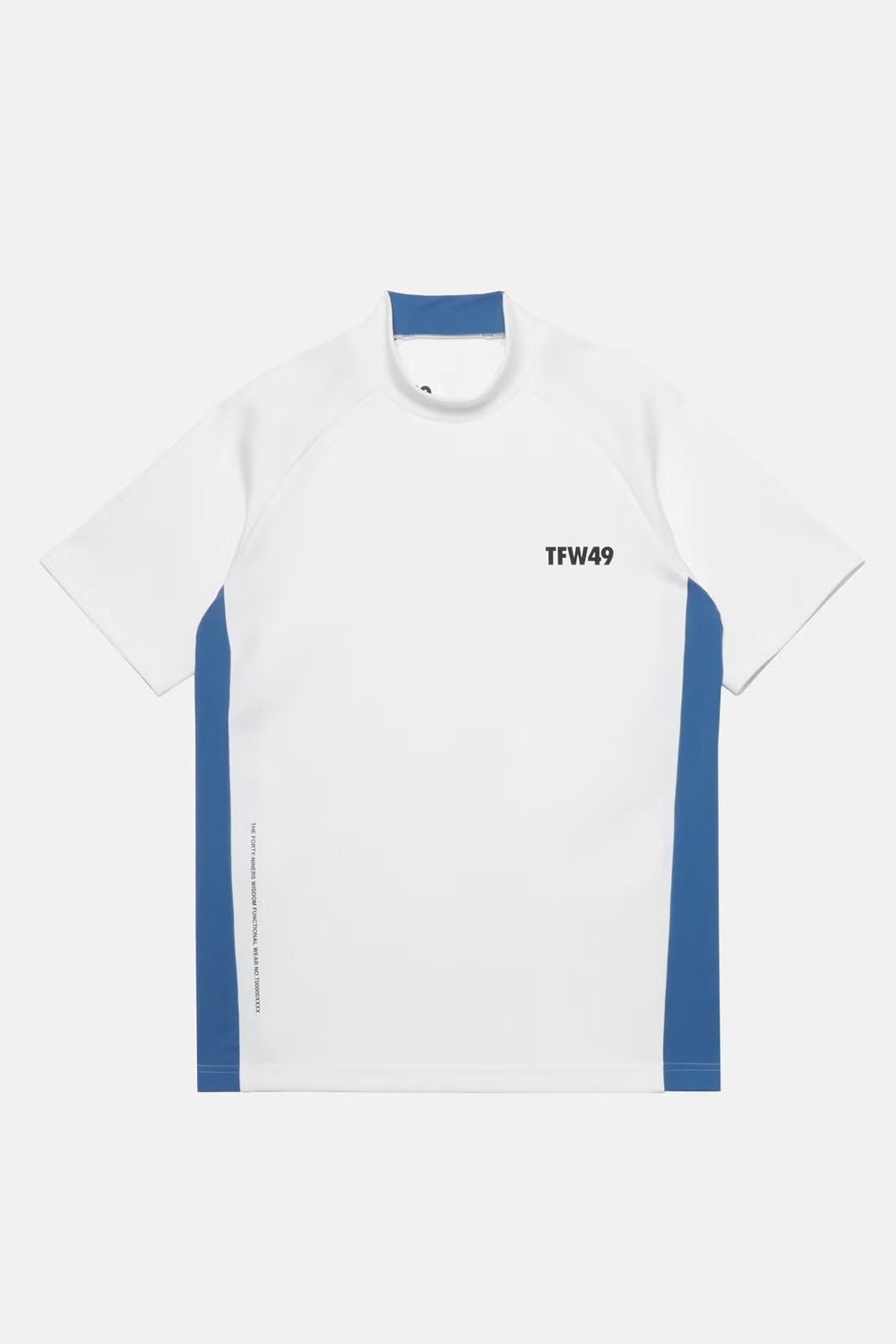 【26SS】 SIDE PANEL SHORT SLEEVE MOCKNECK / モックネックTシャツ (ホワイト)