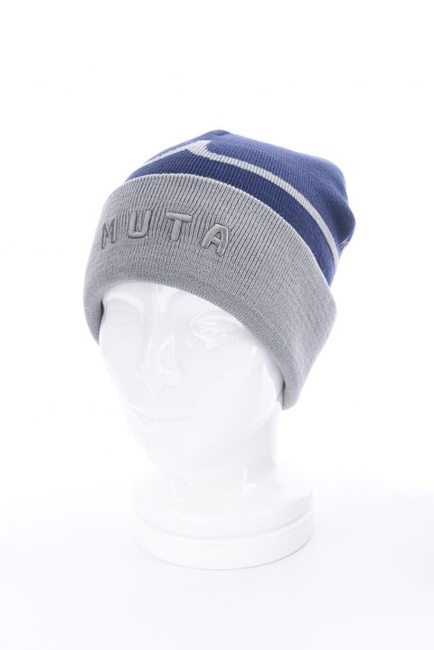 【25AW】 JACQUARD LOGO KNIT CAP / ジャカードWAVEライン ブランドロゴ ニットキャップ (ネイビー)