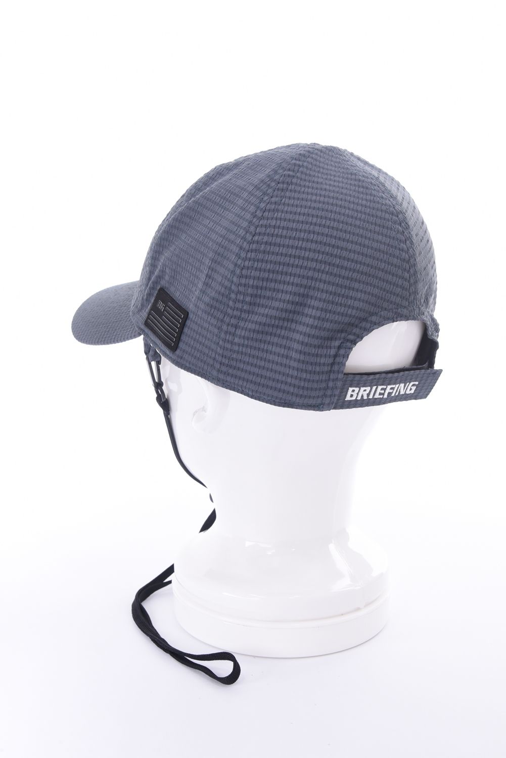 【26SS】【レディース】 WOMEN’S SEERSUCKER CORD STRAP CAP / シアサッカー コードストラップ付き キャップ (チャコール)
