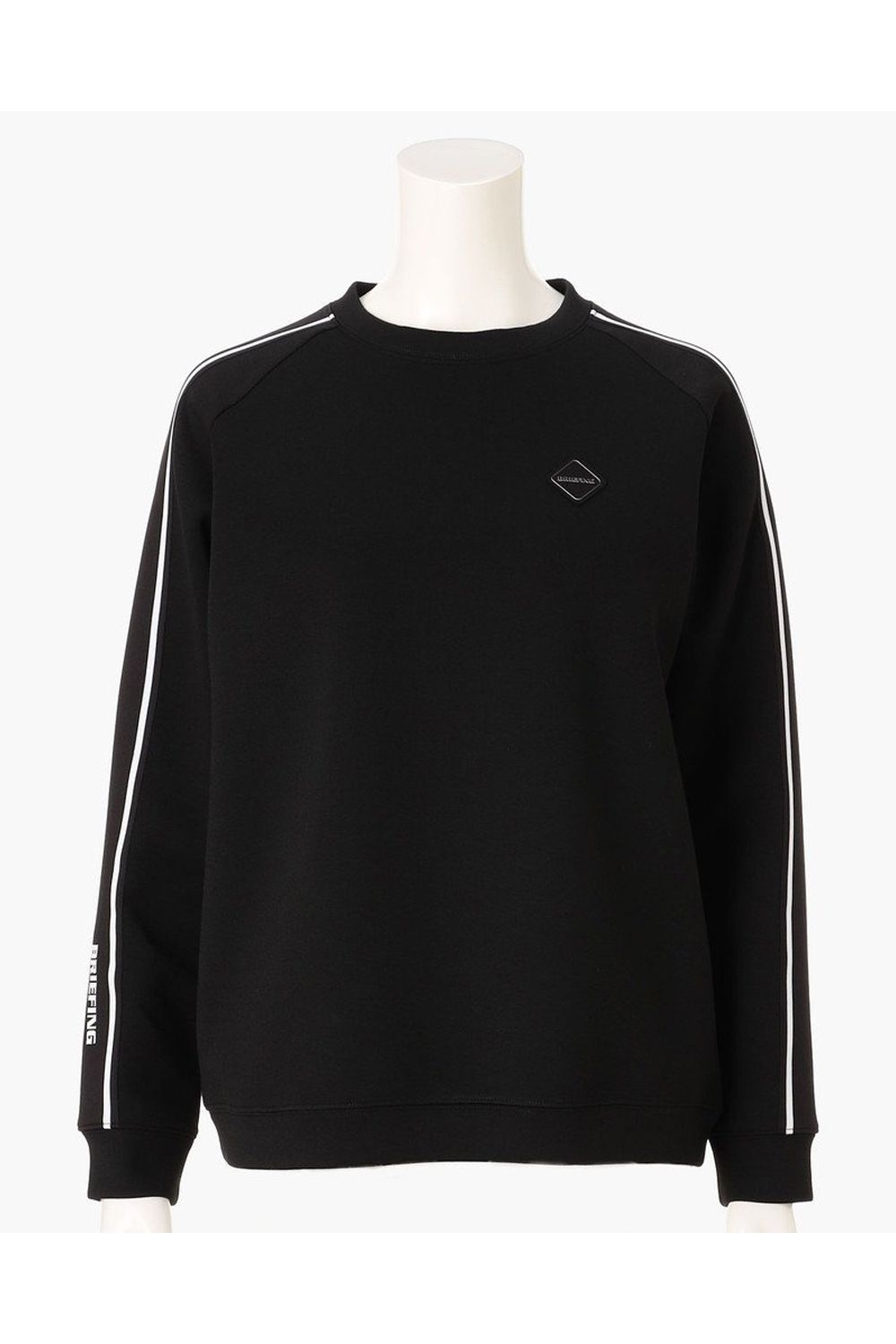 【26AW】【レディース】 WOMEN’S WARM LINE CREWNECK TOP / ダンボールニット サイドライン クルーネックトップス (ブラック)