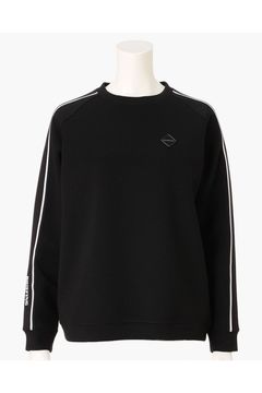 【26AW】【レディース】 WOMEN’S WARM LINE CREWNECK TOP / ダンボールニット サイドライン クルーネックトップス (ブラック)