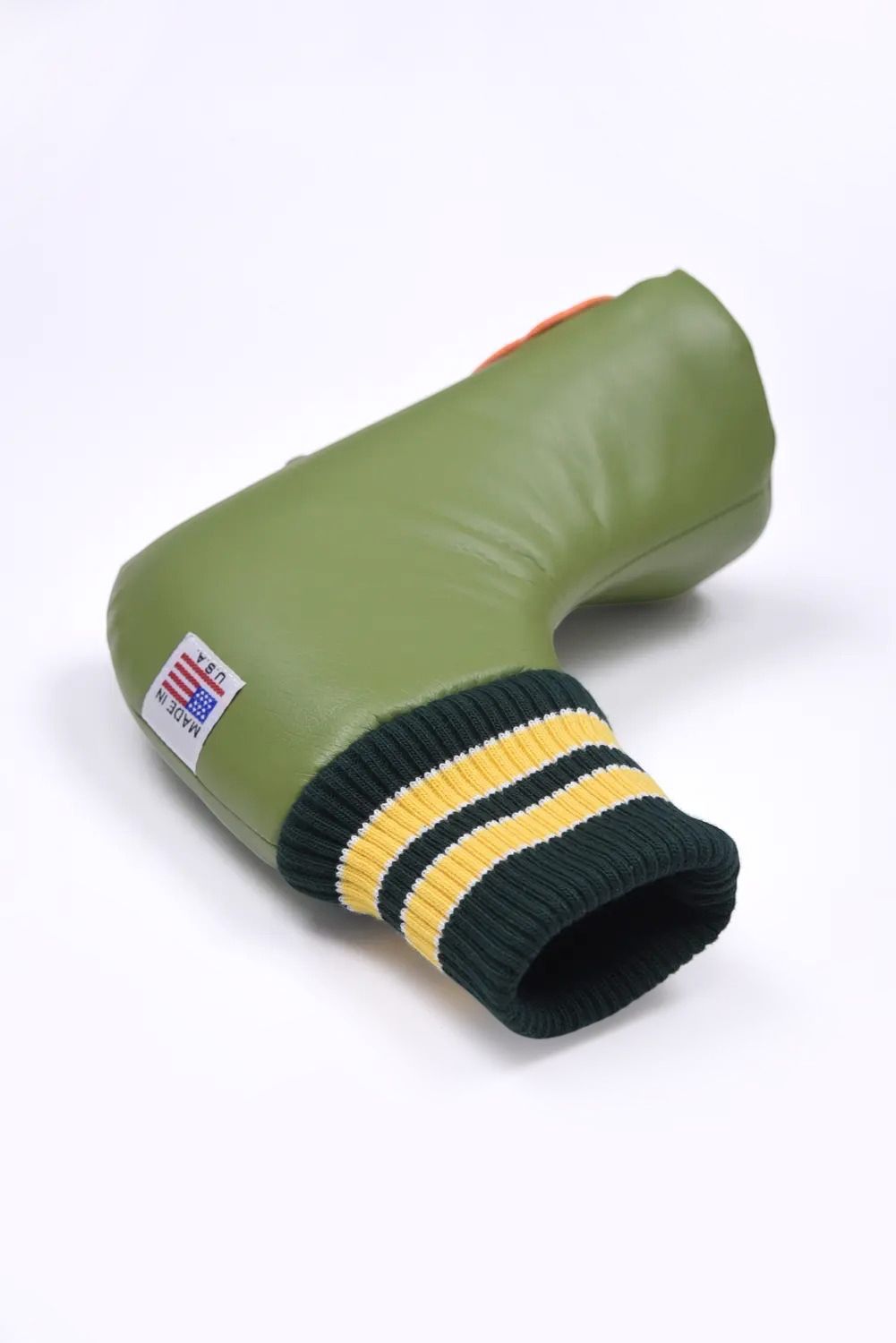 U-LEATHER PUTTER COVER / シンセティックレザー ワッペン ピンタイプ パターカバー (エンシニータスグラス)