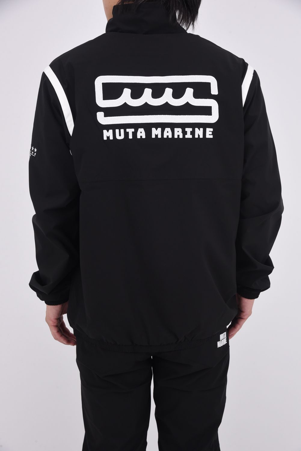 【25AW】 LIP STRETCH ZIP JACKET / ブランドロゴ ジップアップジャケット (ブラック)