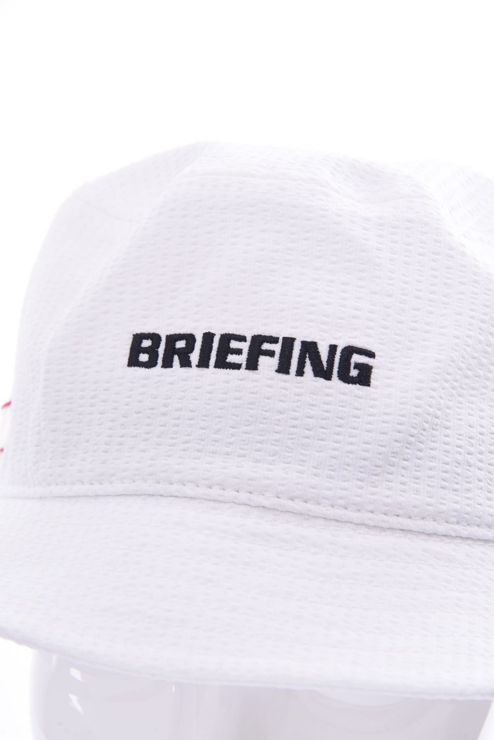 BRIEFING - SEERSUCKER HAT / 刺繍ロゴ シアサッカー バケットハット