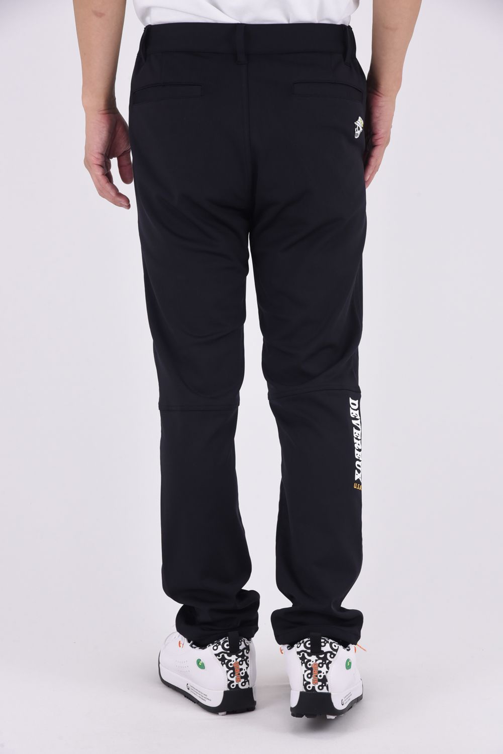 【25AW】 37.5SOUTHWEST bottoms / ブランドロゴ ロングパンツ (ブラック)