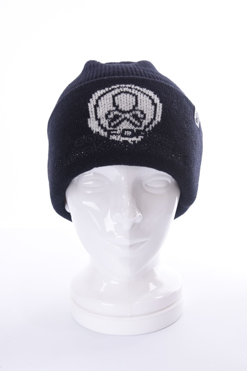 RUSTY BEANIE KNIT CAP / ウールアクリル ニット キャップ (ブラック)