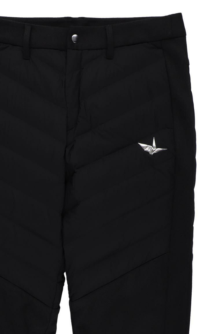 【2025AW】 113 GOLF DOWN PANTS / ブランドロゴ ダウンパンツ (ブラック) (11月入荷予定)