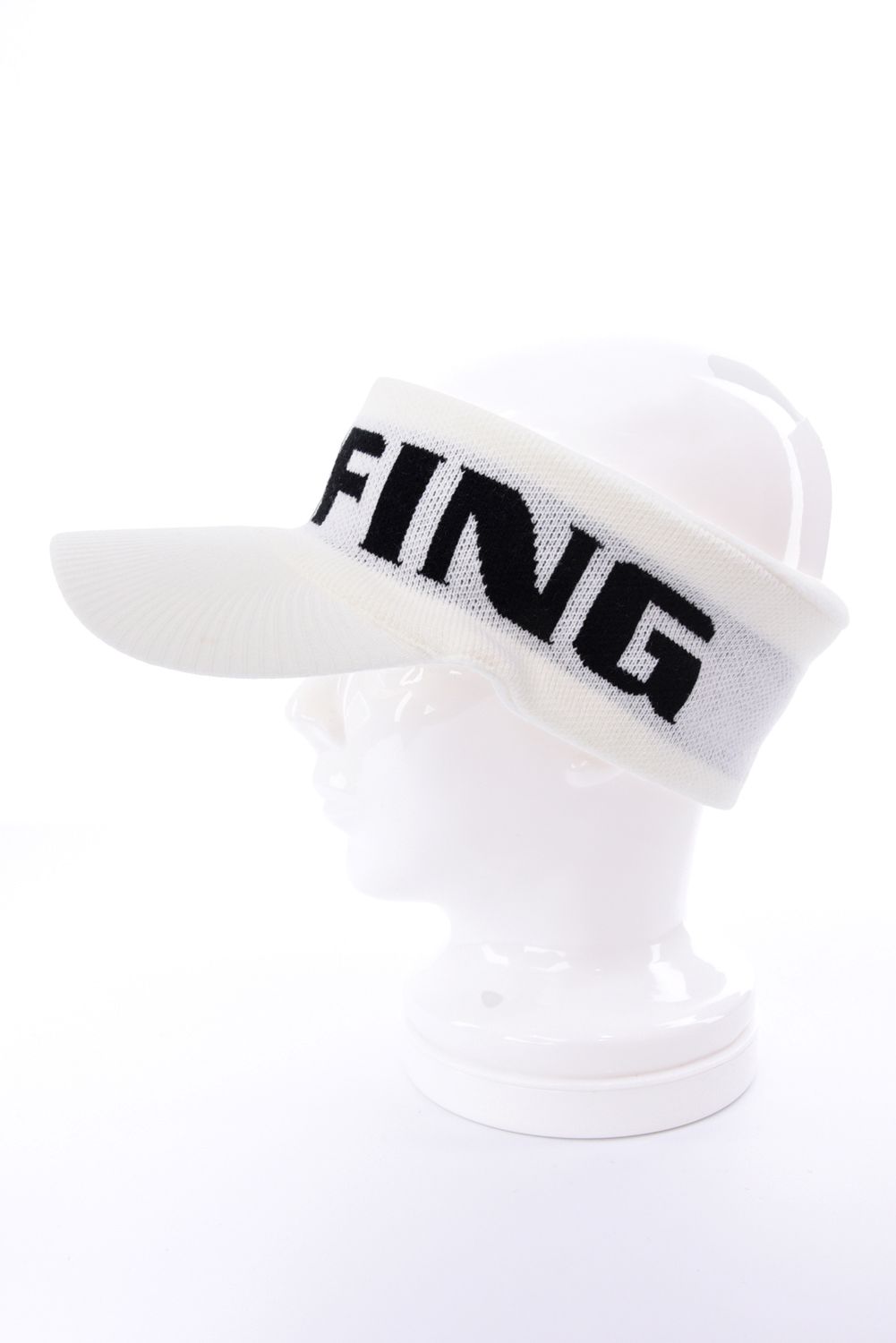 【26AW】 MEN’S KNIT VISOR / ブランドロゴ ニットサンバイザー (ホワイト)