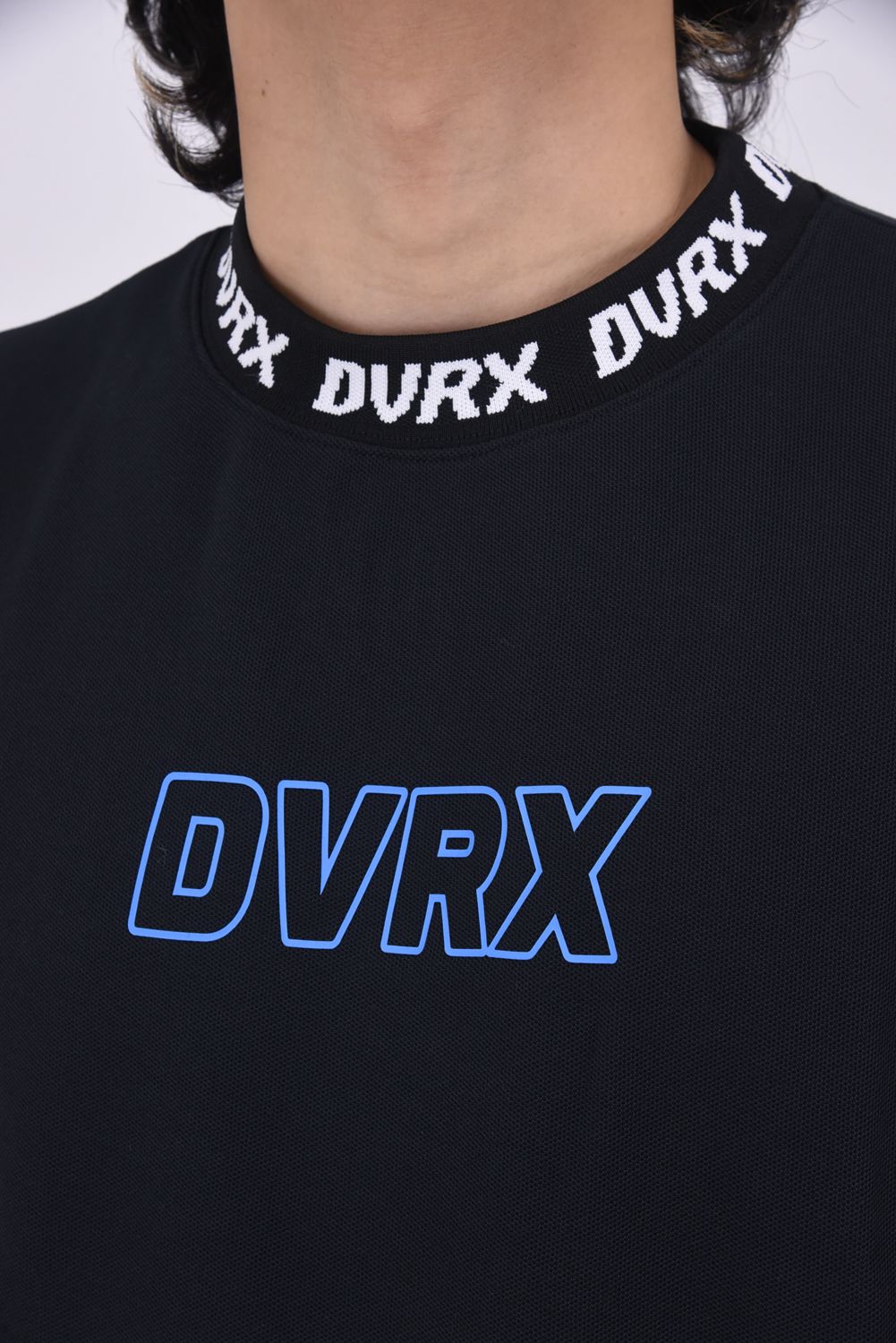 【25SS】 CLASSIC LOGO RIB MOCK CROCOTEE / クラシックロゴ リブモックネック (ブラック)
