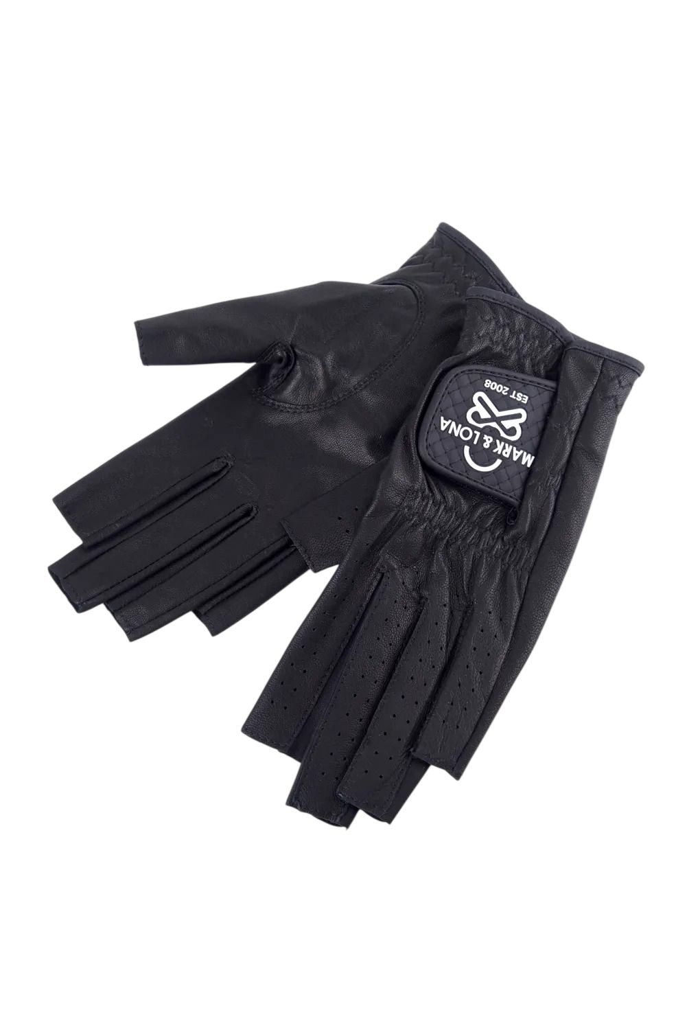 【26SS】【レディース】 EVER BREATHABLE LEATHER NAIL CUT GLOVE / ラムレザー ブランクスカルロゴ 両手用ネイルカットグローブ (ブラック)