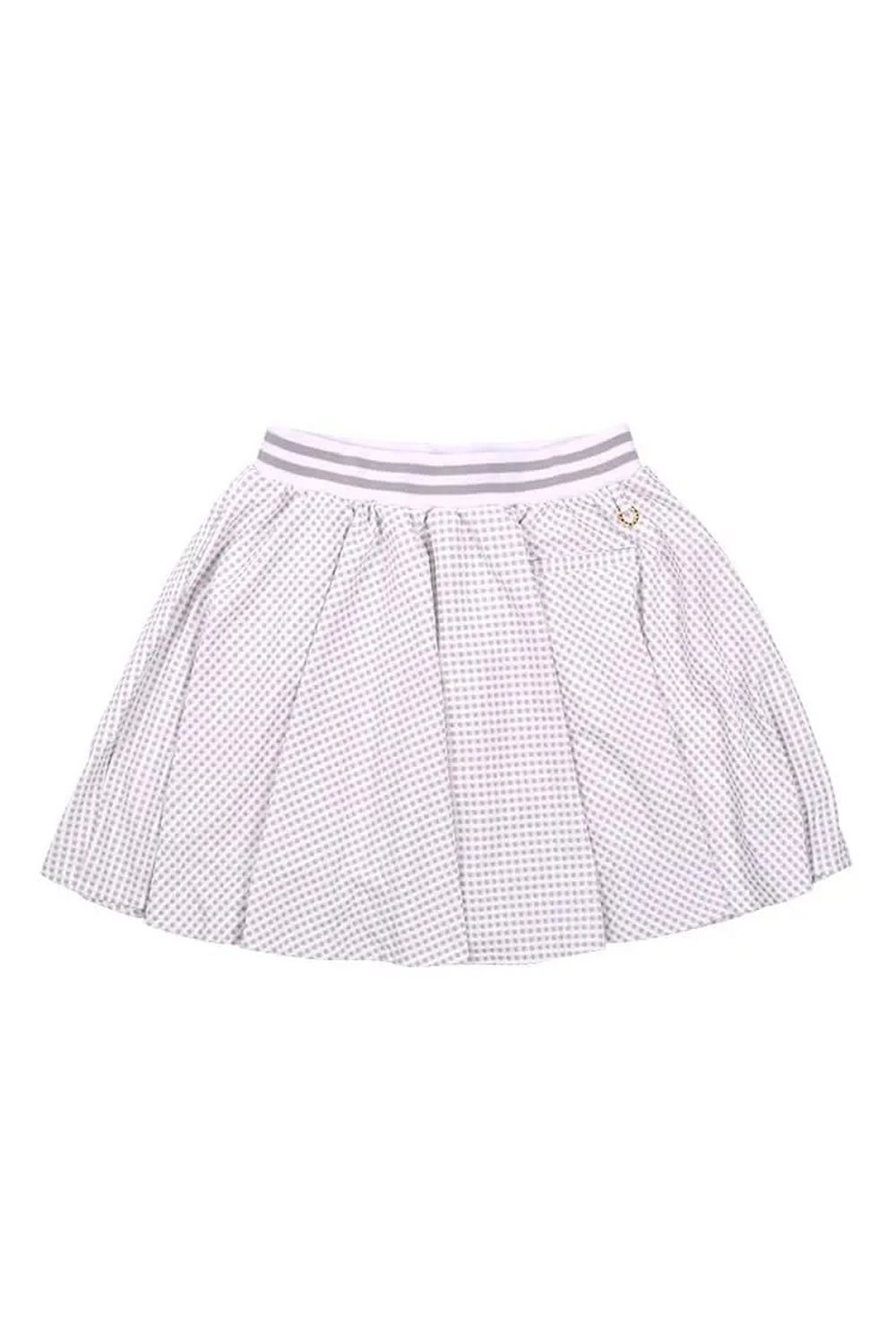 【26SS】【レディース】 GINGHAM CHECK FLARE SKIRT / ギンガムチェック フレアスカート (グレーベージュ)*