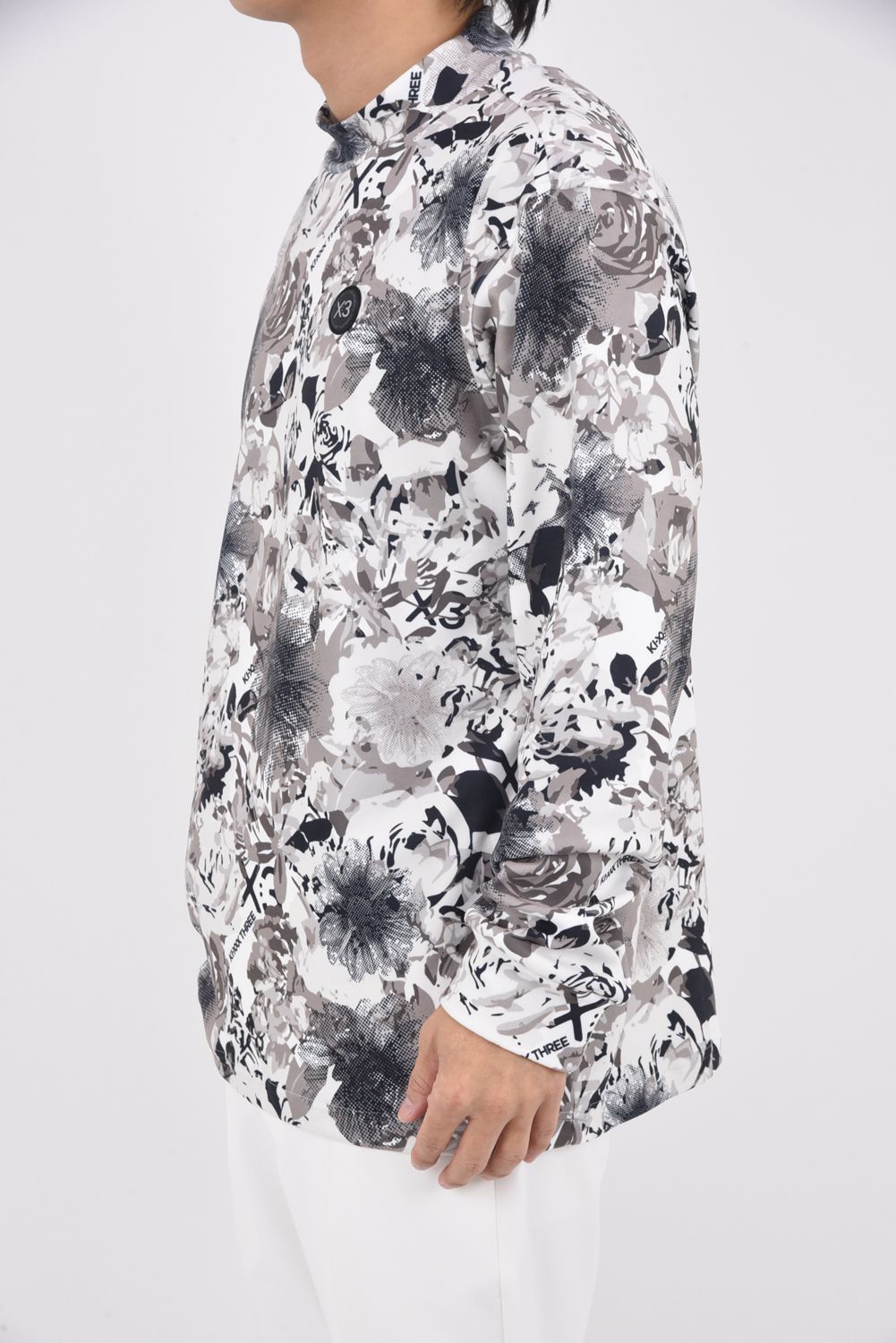 【期間限定ポイント10倍】【25AW】 FLOWER CAMO L/S HIGHNECK / フラワーカモ ロングスリーブ ハイネックTシャツ (ホワイト)