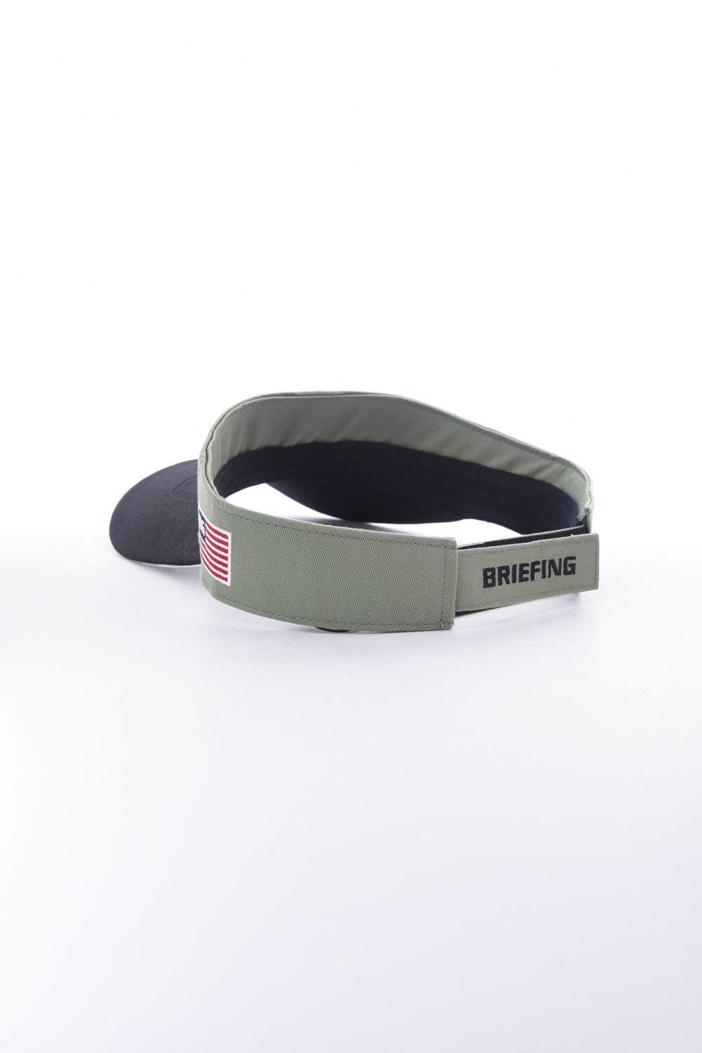 【26SS】 MEN'S COLLEGE LOGO VISOR / カレッジ風ロゴ バイカラー サンバイザー (セージグリーン)