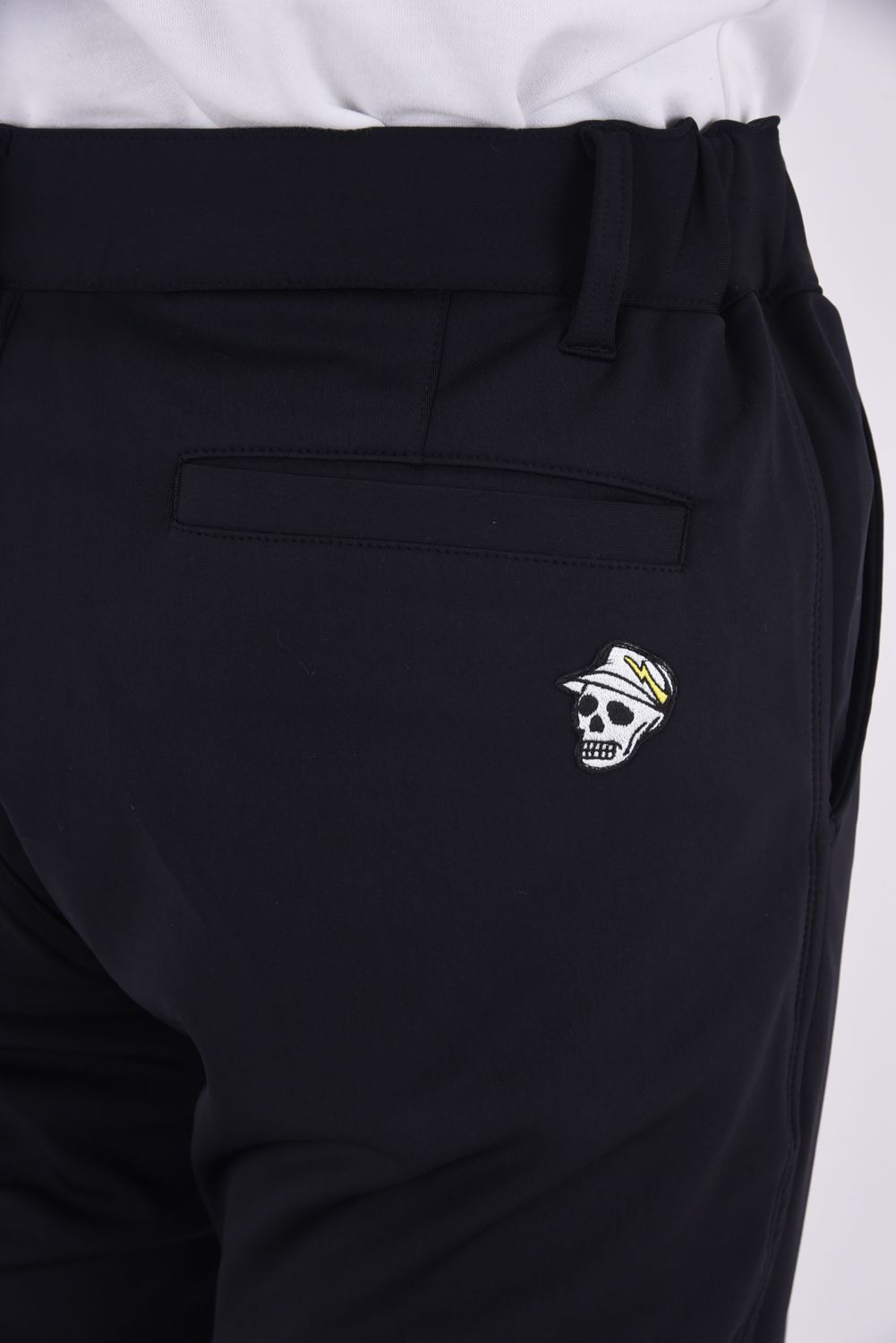 【25AW】 37.5SOUTHWEST bottoms / ブランドロゴ ロングパンツ (ブラック)