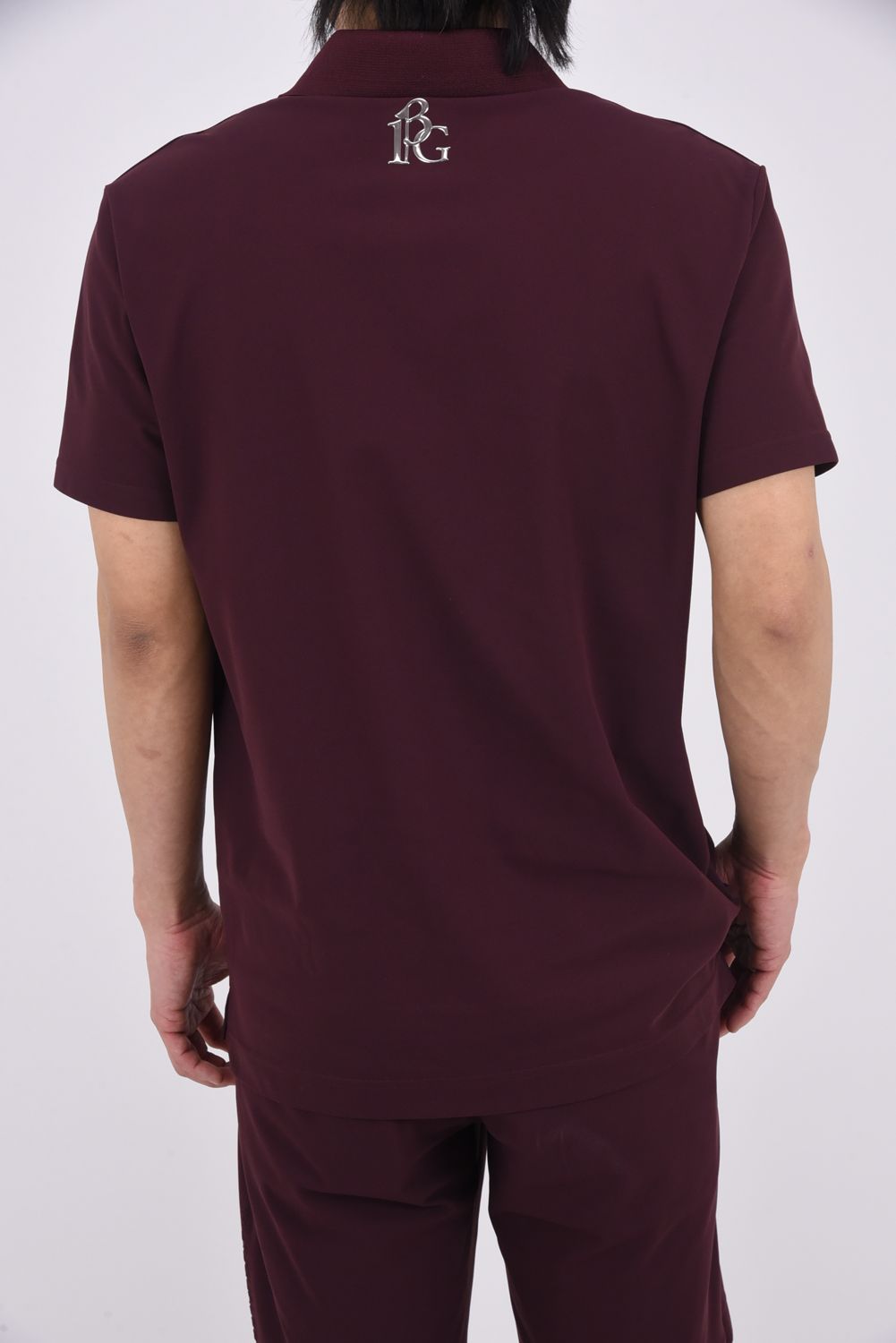 【26SS】 LUXE MESH POLO / 接触冷感 微細メッシュ生地 ポロシャツ (バーガンディ)