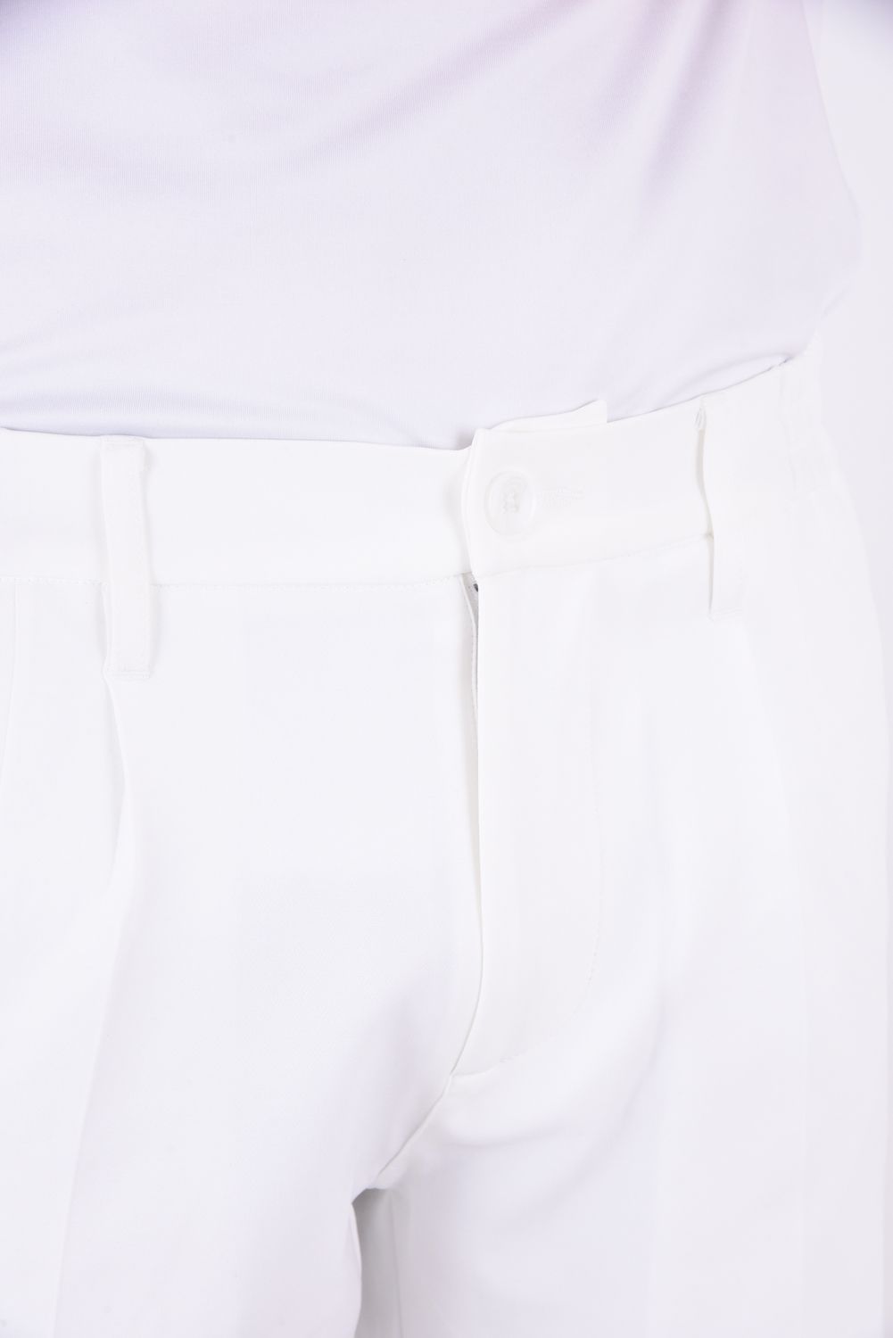 BASIC LOGO SHORT PANTS / ベーシック ロゴ ストレッチ ショートパンツ (ホワイト)