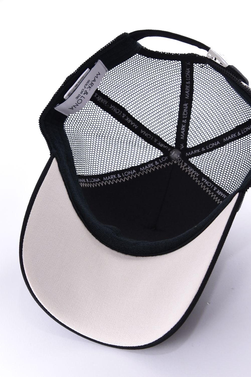 【26AW】 CHROME SKULL MESH CAP / サークルスカルバッジ リネンライク メッシュキャップ (ブラック)
