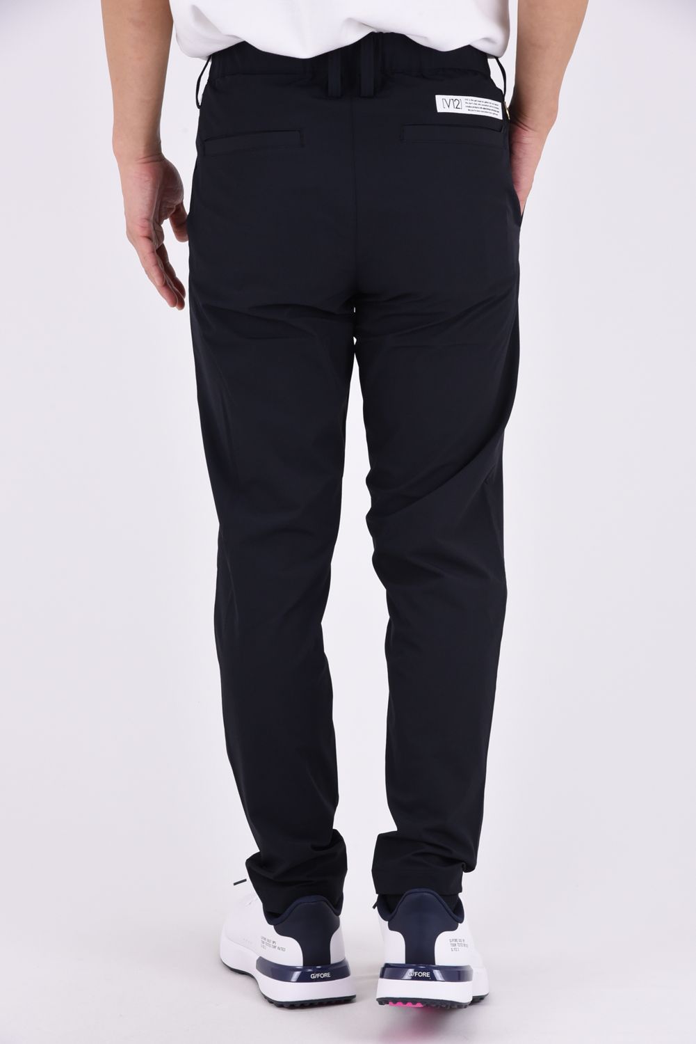 【26AW】 MOLD LOGO PANTS / 高撥水生地 サイドロゴ ナイロンロングパンツ (ブラック)