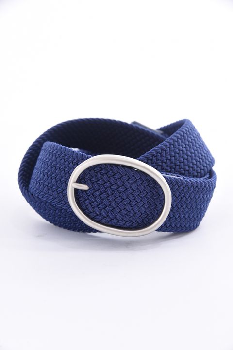 【レディース】 WOMEN’S OVAL BUCKLE MESH BELT / オーバル型バックル メッシュベルト (ネイビー)