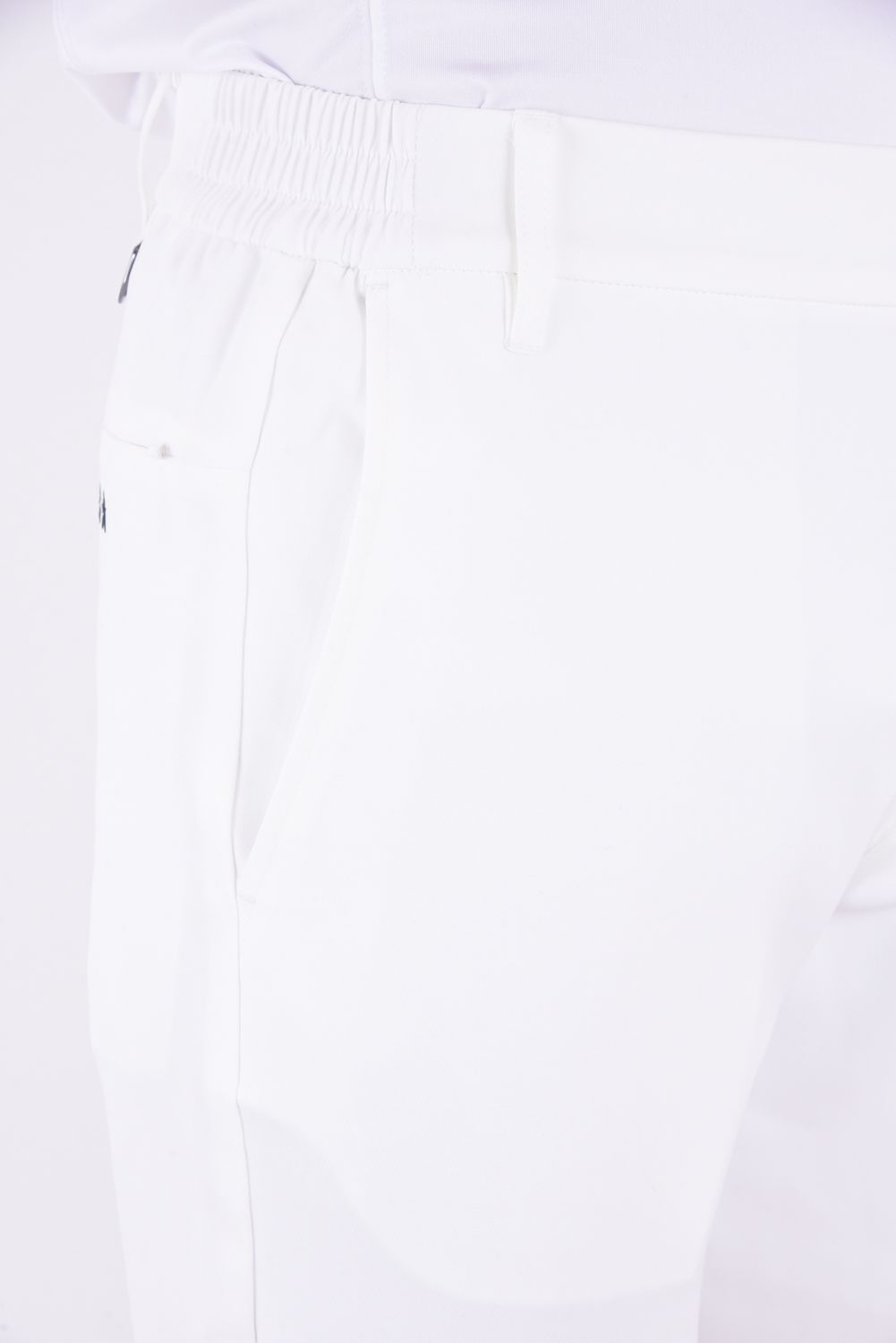 TRACK LONG PANTS / トラックロゴ ストレッチ ロングパンツ (ホワイト)