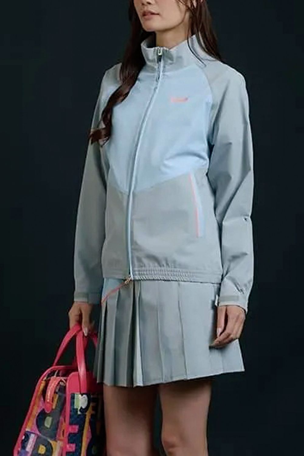 【26SS】【レディース】 NEON LIGHT OUTERWEAR / ネオンシリーズ バイカラー ライトアウター (グレー)*