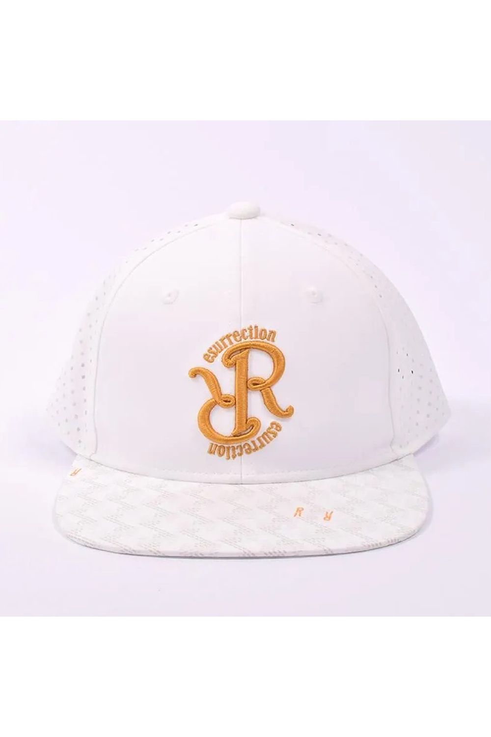 【26SS】 GM BRIM PUNCHING MESH CAP FLAT / パンチングメッシュ フラットキャップ (ホワイト)