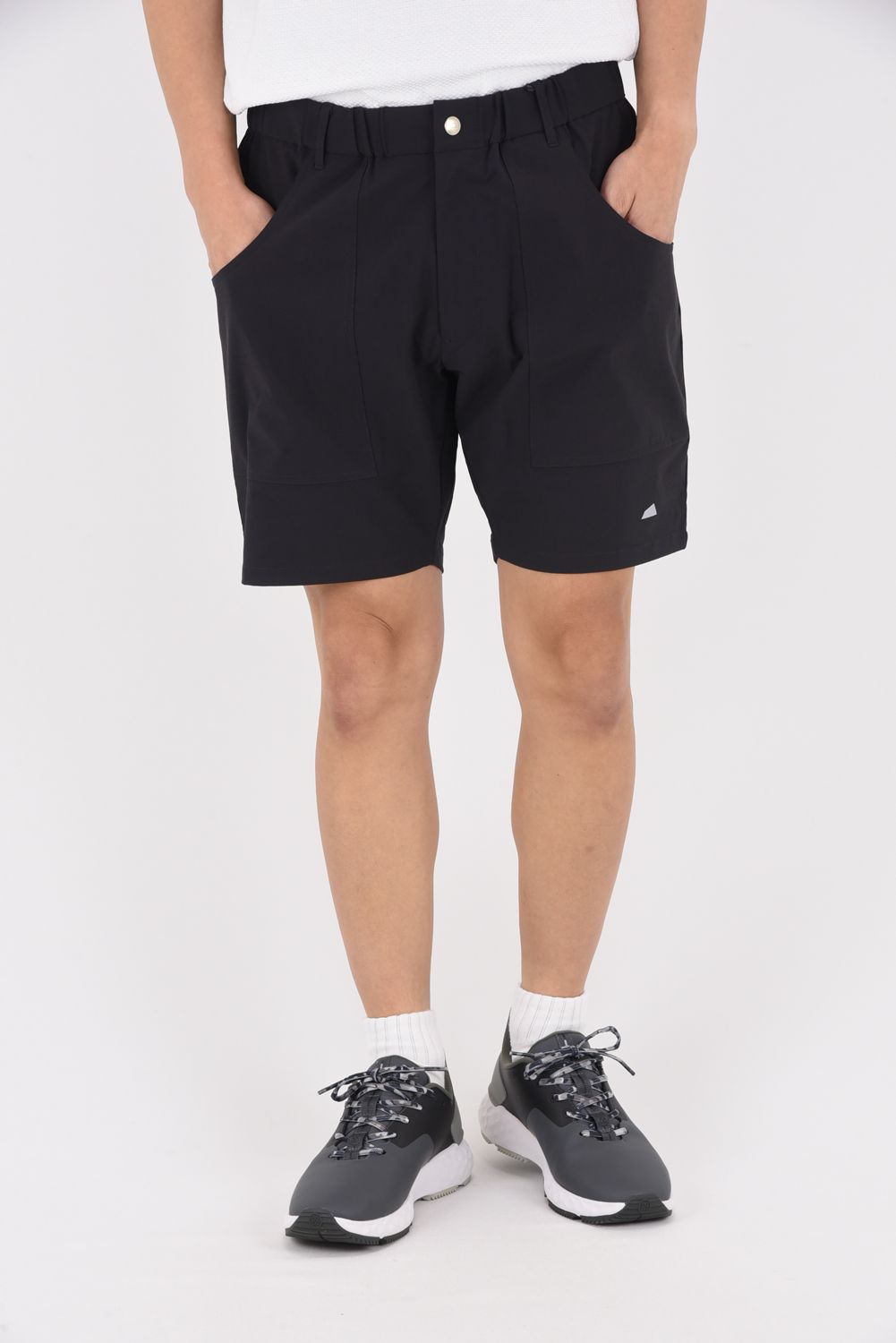 MAKANI SHORTS / 4WAYストレッチ ベイカーショーツ (ブラック)