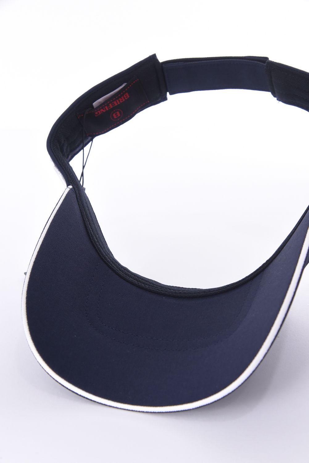 【26SS】 MEN’S ROUND LOGO VISOR / アシンメトリー ラウンドロゴ サンバイザー (ネイビー)