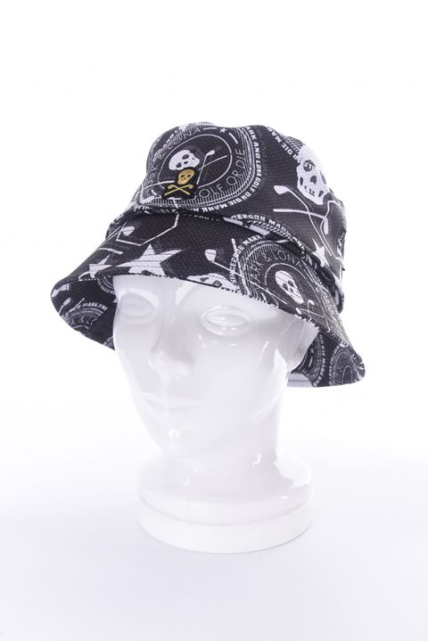 【26SS】 ATLAS VENT BUCKET HAT / アイアンスカルプリント バケットハット (ブラック)
