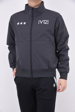V12 - VOCTA JKT / バックロゴ ナイロンジャケット ブラック | GOSSIP GOLF