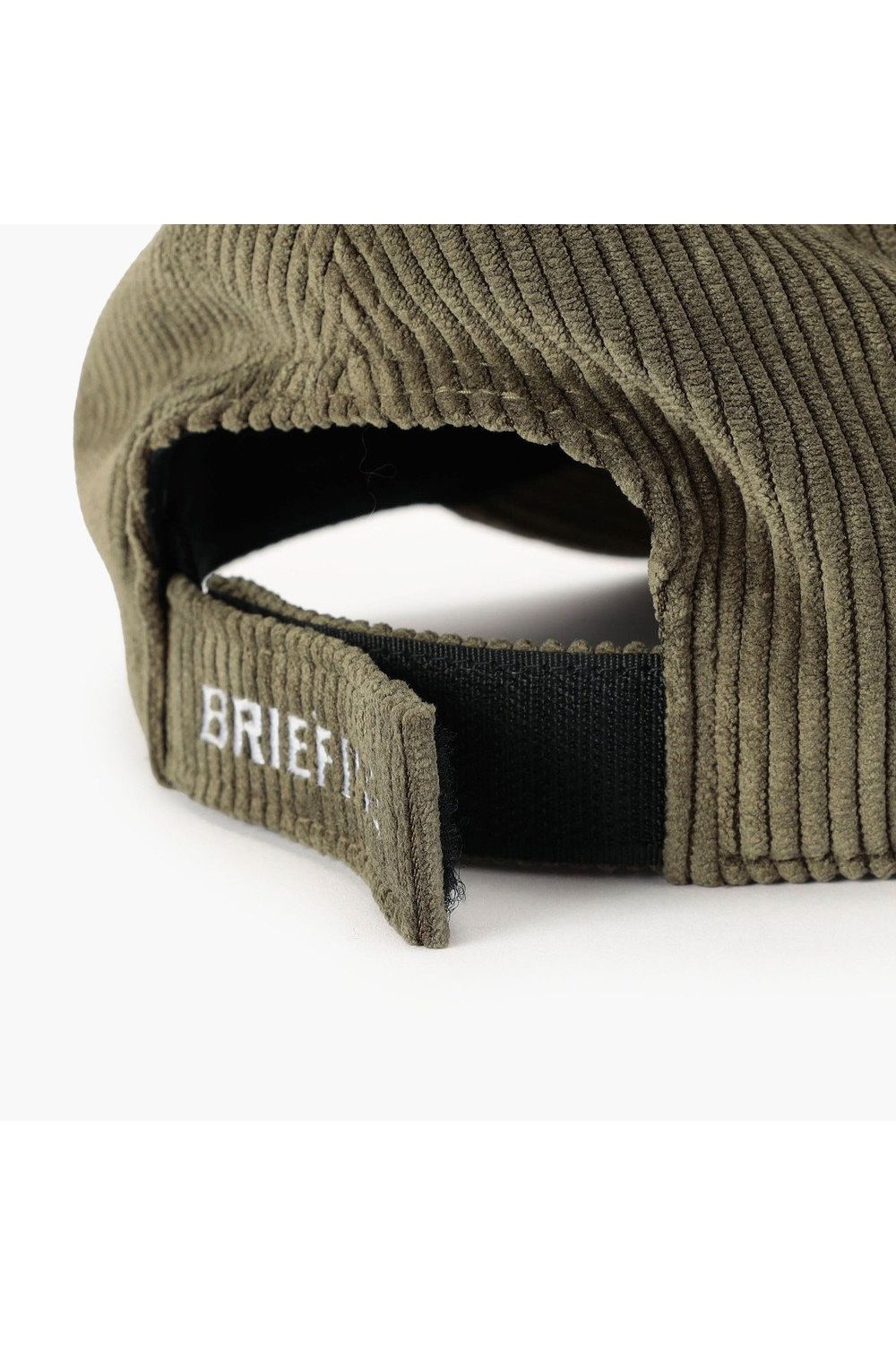 【26AW】 MEN’S CORDUROY OVAL LOGO CAP / コーデュロイ生地 オーバルロゴワッペン キャップ (オリーブ)