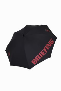 【プレゼント好適品】 UMBRELLA / BRIEFINGロゴ ロング アンブレラ (ブラック)
