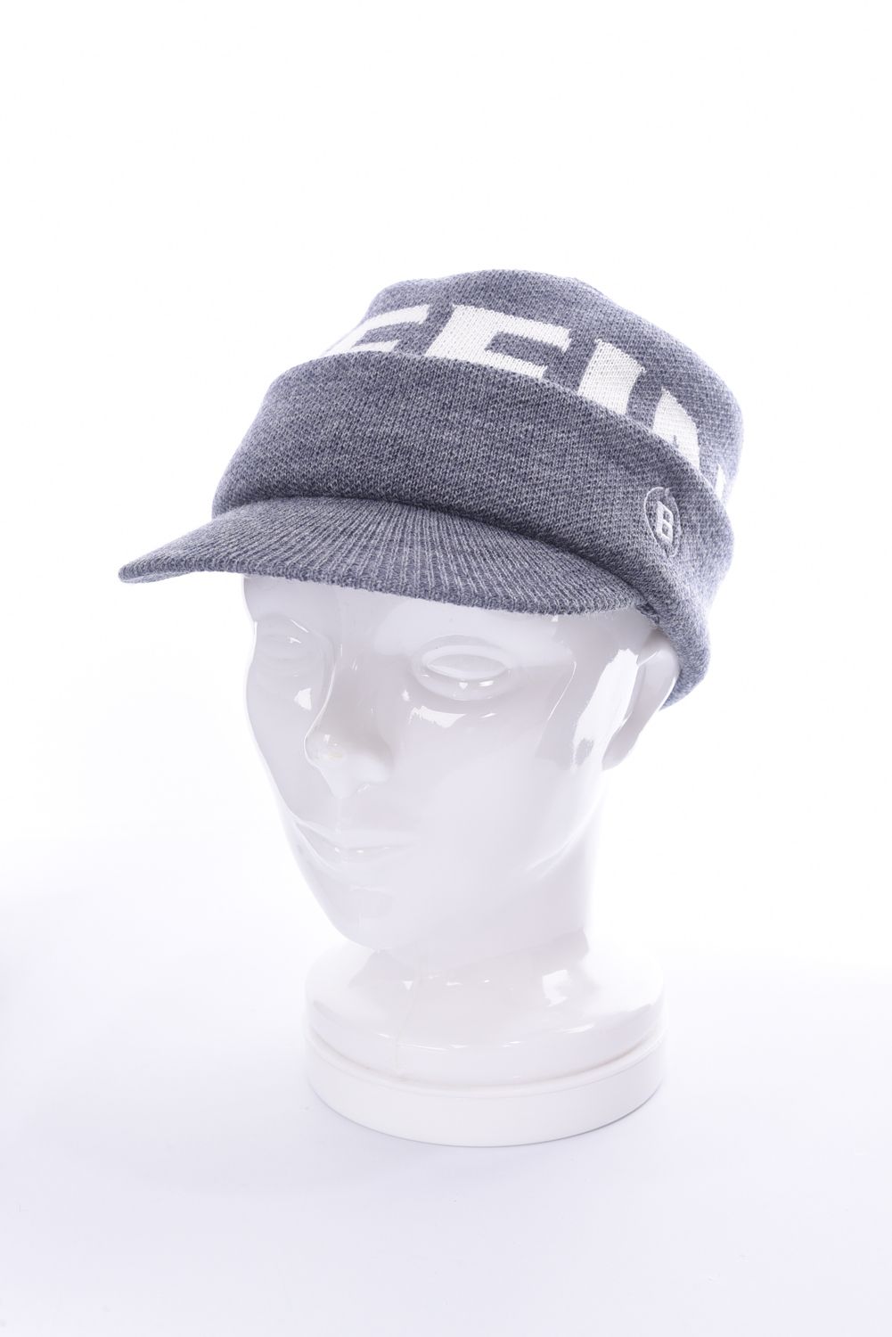 BRIEFING - KNIT WORK CAP / ビッグロゴ ニット ワーク キャップ (チャコール) | GOSSIP GOLF