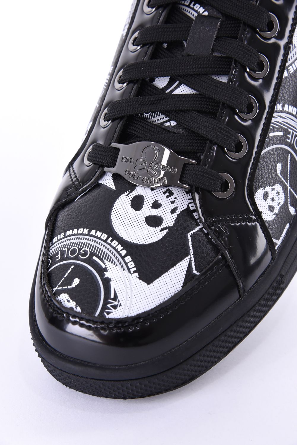 【2026AW 木村拓哉さん着用】 ATRAS SPIKELESS GOLF SNEAKERS / ロゴグラフィック ローカット スパイクレススニーカー (ブラック)