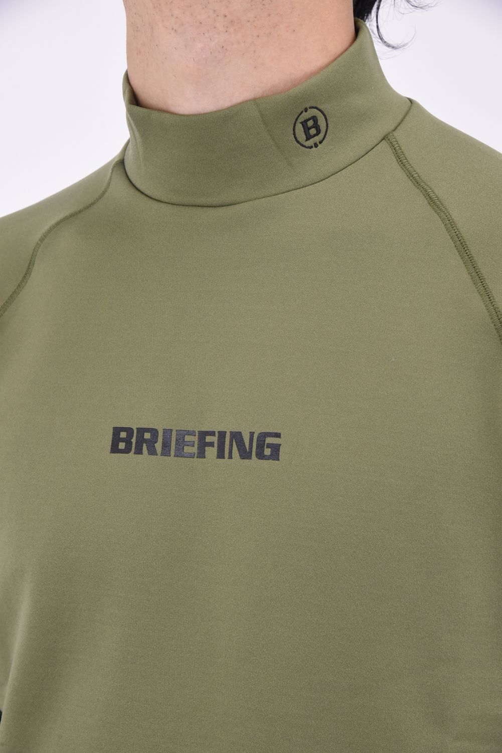 BRIEFING - 【秋冬仕様】 MENS WARM LS HIGH NECK / ブランドロゴ