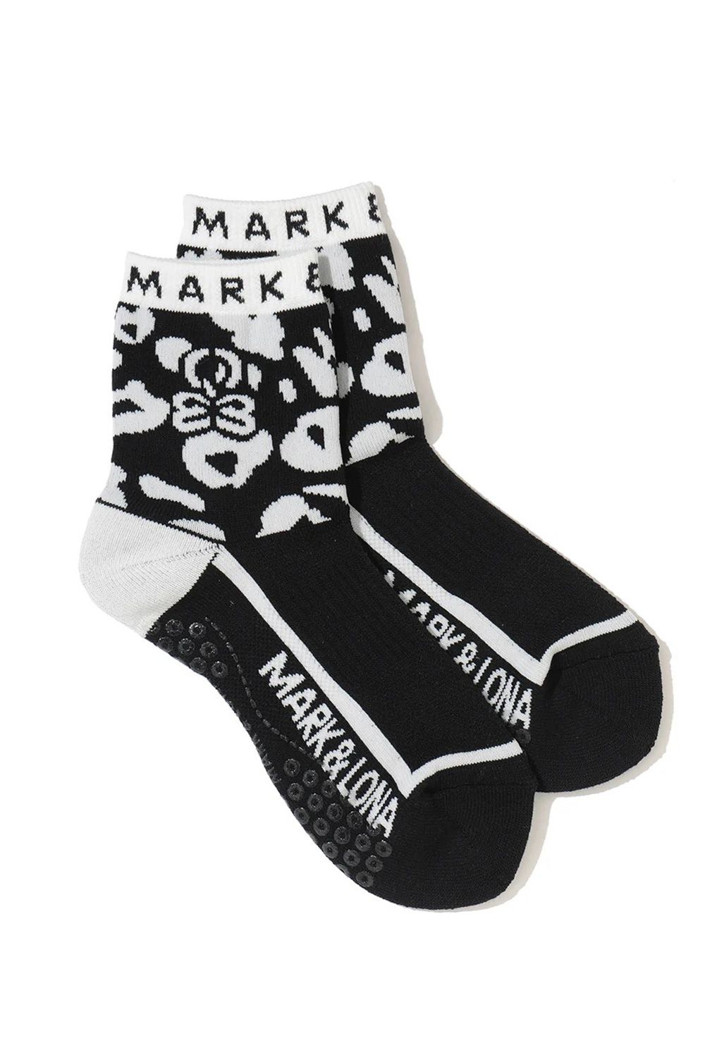 【26SS】【レディース】 PANTERA GRIP ANKLE SOCKS / レオパードパターン アンクルソックス (ブラック)