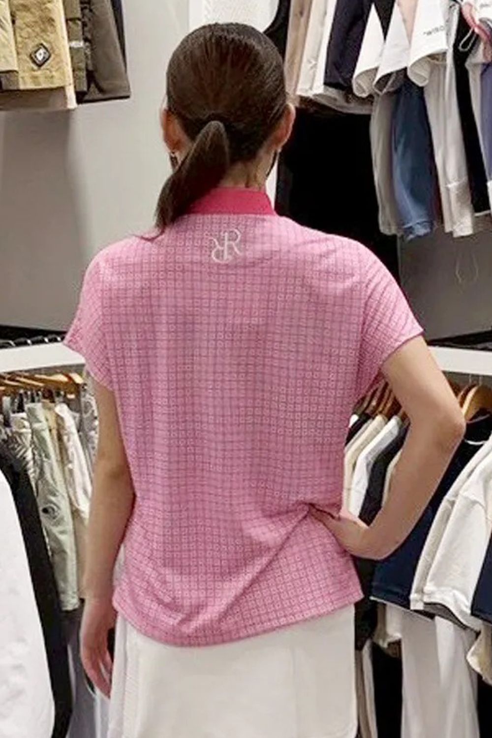 【26SS】【レディース】 WOMENS SCRAMBLE CROSSING MOCK NECK / スクランブルクロッシング モックネックTシャツ (ピンク)*