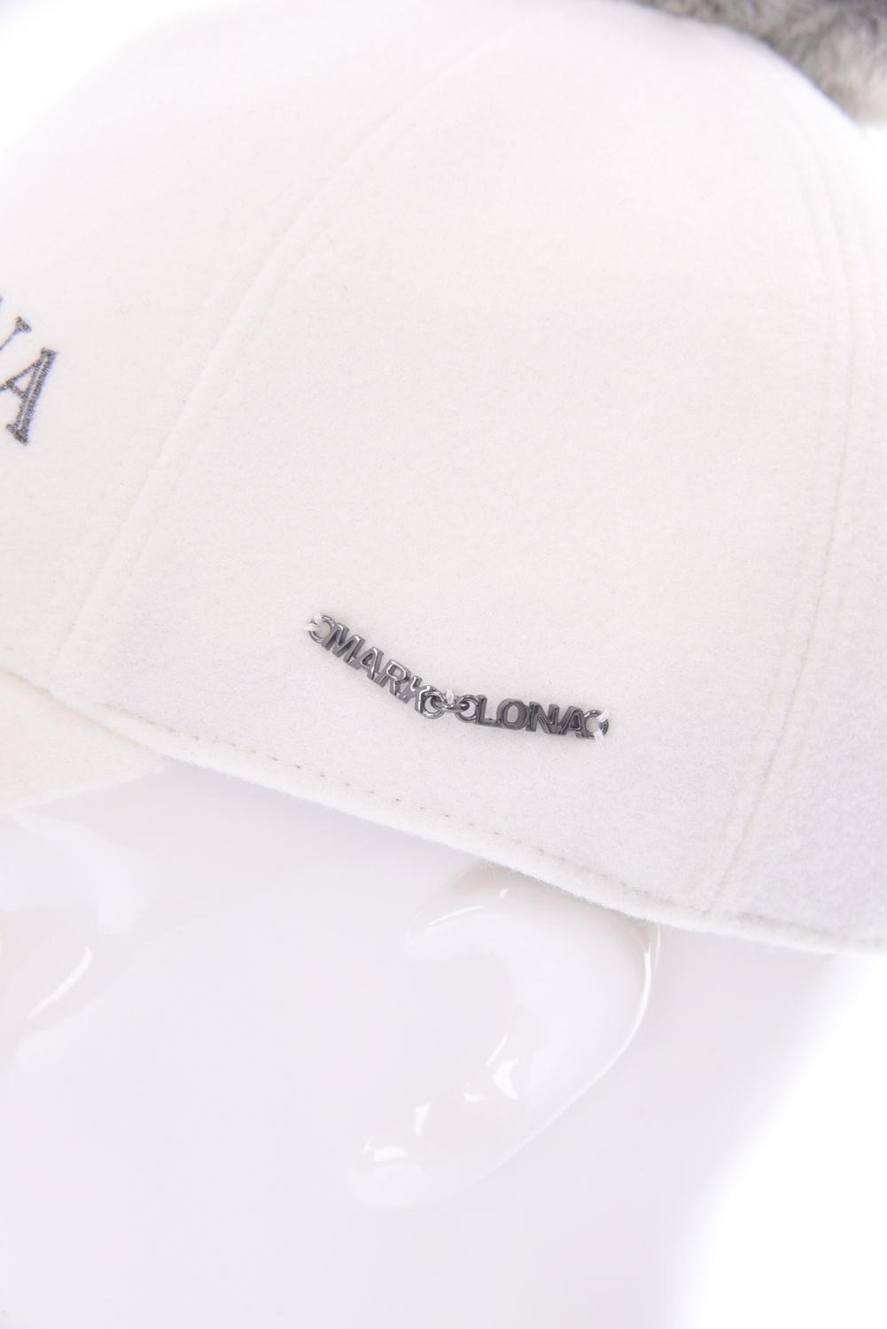 【レディース】ATLANTRIS SPARKLE POM CAP / エコファー梵天 キャップ (ホワイト)