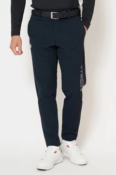 【26AW】 MOLD LOGO PANTS / 高撥水生地 サイドロゴ ナイロンロングパンツ (ブラック)