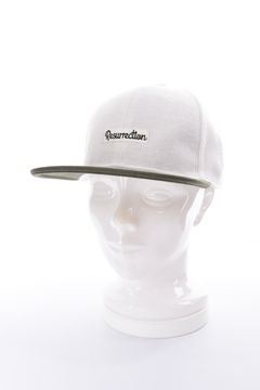 【26AW】 KNIT LIKE 2TONE CAP / ニットライク2トーンキャップ (フラット） (ホワイト/カーキ)