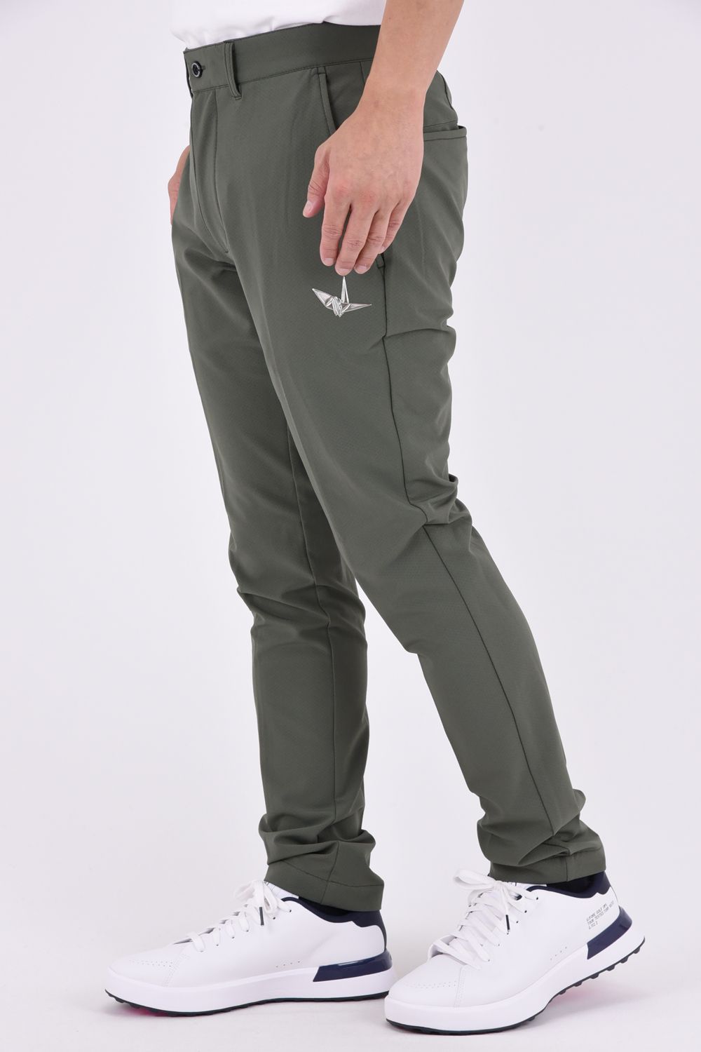 【26AW】 Long Pants / バックロゴ テーパードシルエット ロングパンツ (カーキ)