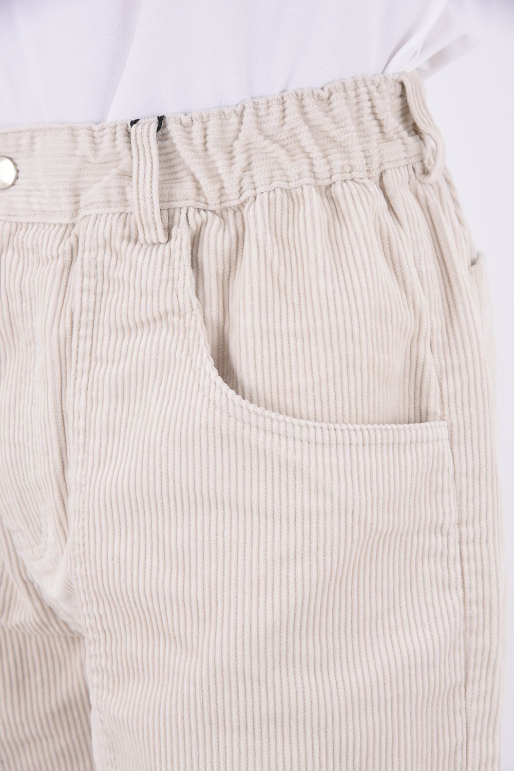 Uka Corduroy (8W) Shorts / ルーズフィット コーデュロイショーツ (エクリュ)