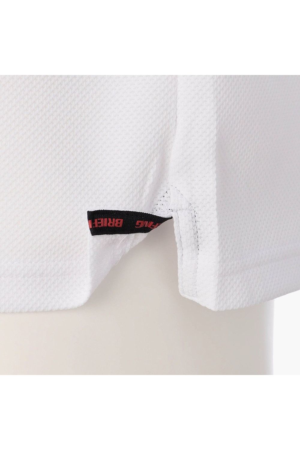 【26AW】 MEN’S BASIC LS POLO / ベーシック ブランドロゴ 長袖ポロシャツ (ホワイト)