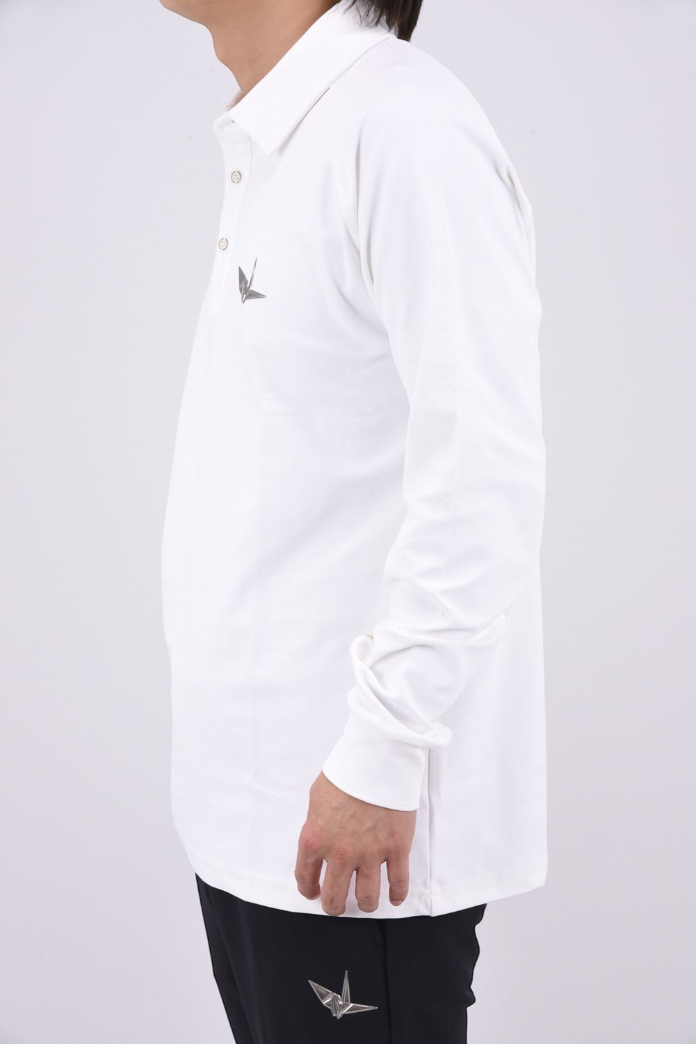 【26AW】 Sleeve LogoLong Sleeve Polo / スリーブロゴ 長袖ポロシャツ (ホワイト)