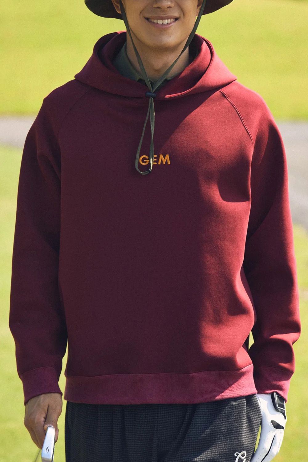 【26AW】 【ユニセックス対応】 COTTON STRETCH HOODIE / ダンボール素材 バックプリント パーカー (レッド)