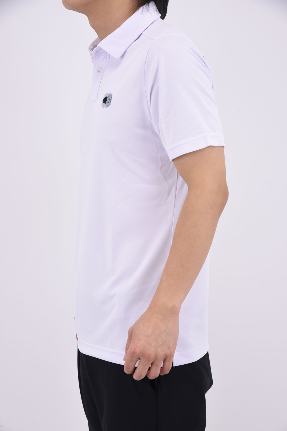 【26SS】 WAVE JQ BACK PRINT POLO / ウェーブ ジャカード バックプリント ポロシャツ (ホワイト)
